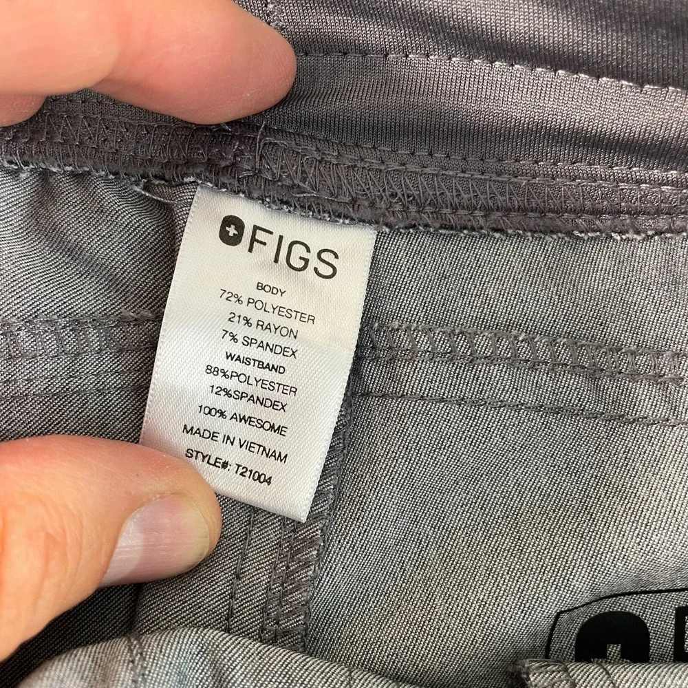 FIGS Kade Cargo Scrub Pants Women Small‎ Graphite Gray Technical Nurse NWOT $48